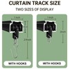 MaKefeile Ceiling Curtain Tracks Ceiling Mounted Heavy-Duty Curtains Rails Room