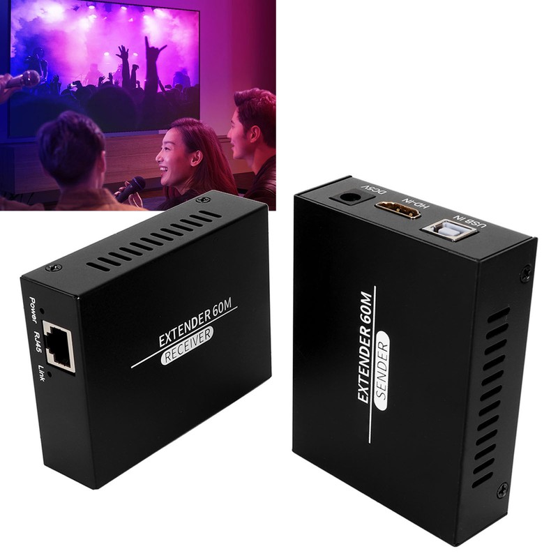 HD Multimedia Interface KVM Extender 197ft 1920x1080P 60Hz Remote Operation