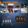 Nilight 3 Gang Rocker Switch Panel with PD Type C