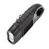 LED Portable Flashlight Multifunction Solar Charging Manual Power Generation Torch