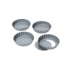 Dexam Non-Stick Loose Base Mini Quiche/Tart pan, Set of 4