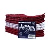 HomeLabels Kitchen Towel Red 12 Pack (15'' x 25'') 100%