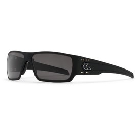 Gatorz Eyewear Specter Sunglasses - Black Aluminum Frame with Black Logo Smoked Lens - GZ-08-031