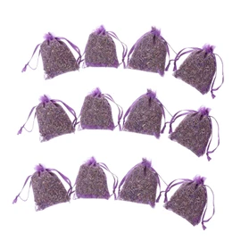 ABOOFAN 12pcs Lavender Sachets for Clothes Storage Fragrant Scent Bags for Closets and Drawers Each Deodorizer for Home Office and Car