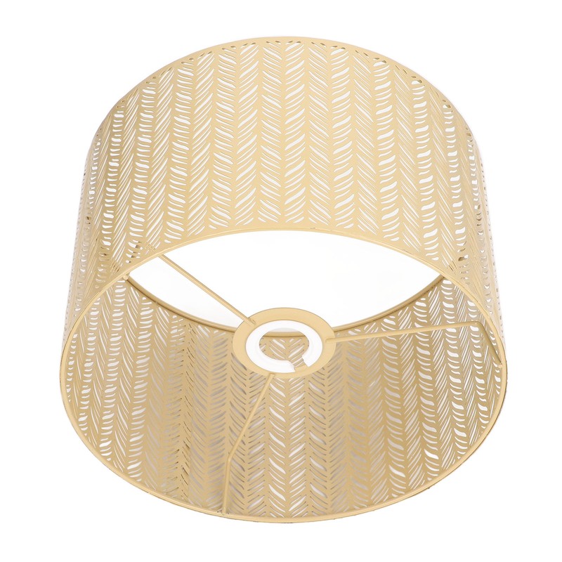 Drum Lamp Shade E27 E14 Clip Fir Leaf Shape Hollow