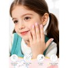 EBANKU - Tiras de uñas de gel semicuradas para niños,