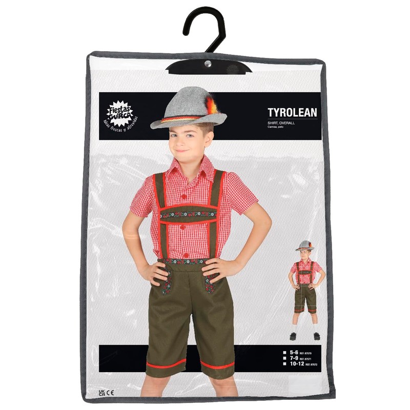 FIESTAS GUIRCA Tyrolean Axel costume for a boy