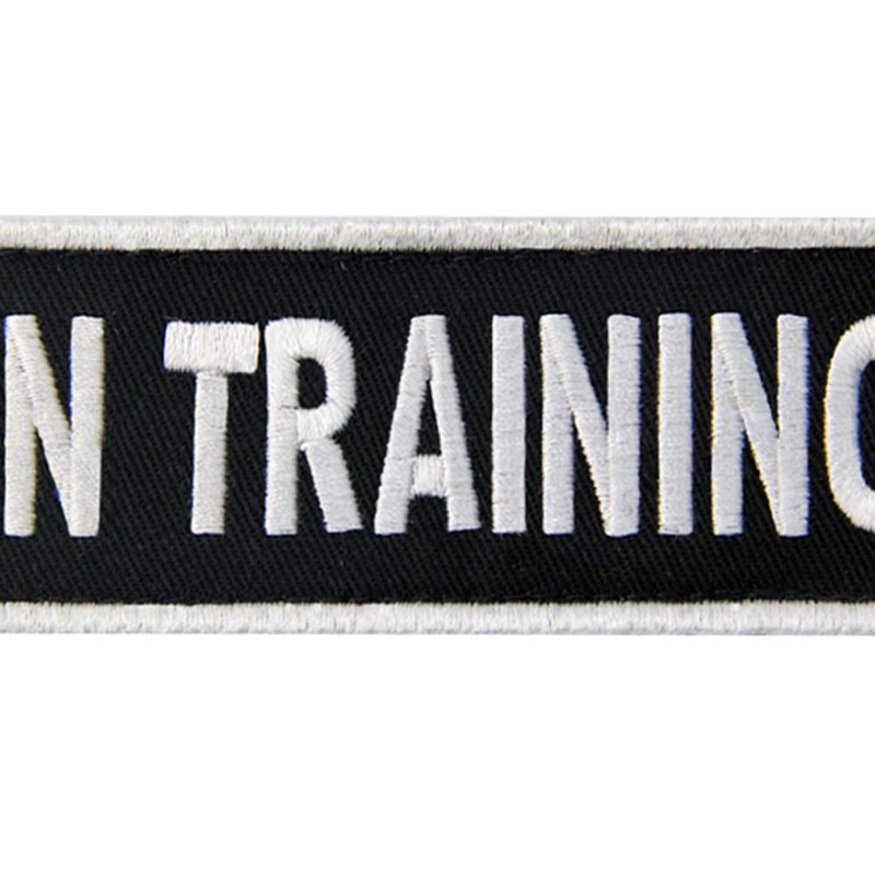 Service Dog in Training Vests/Harnesses Patch Embroidered Badge Fastener Hook