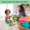 Yzzyemn 10pcs Knitting Needle Stoppers Point Protectors Knitting Accessories and