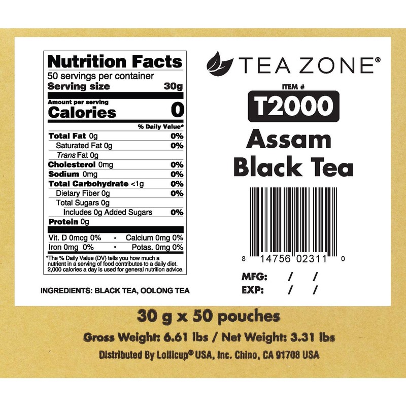 Tea Zone Classic Assam Black Tea - Case 50 x