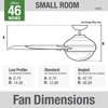 Hunter 46 inch Indoor Ceiling Fan with LED Light -