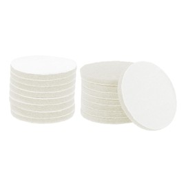 sourcing map 16pcs Scrubber Scouring Pads 450 Grits 5 Inch Drill Power Brush Hoop and Loop Surface Conditioning Disc Drill Scuffing Disc Scrub Pads for Home Kitchen Cleaning, White