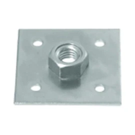 Yawata Screw Nut with Plate M12 P1.75 | Casters, Doorway Adjusters, Table Legs