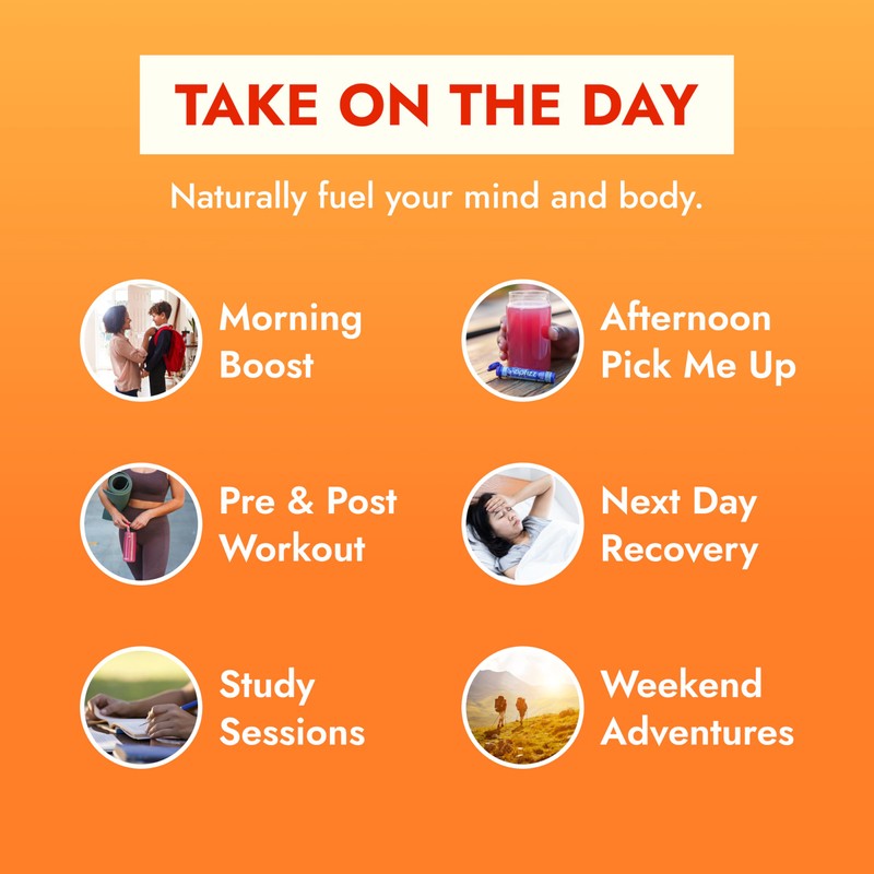 Zipfizz Daily Energy Drink Powder, Orange Soda, 20 Pack |