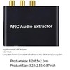 Aswalling -Compatible ARC Audio Extractor ARC toSPDIF Coaxial Stereo 3.5mm