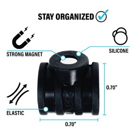 Better Labz Canada Stick-O Pen Magnetic Pen Pencil Holder - Holds most pens, pencils and thin markers. Ideal for Office, Classrooms, Workshops and Kitchens (Three Pack Black)