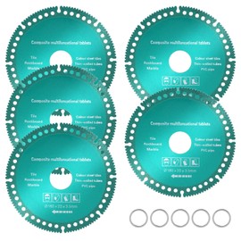 5 Pack Indestructible Disc for Angle Grinder, 4inch/ 10cm Multifunctional Cutting Saw Blade 2.0 - Cut Everything in Seconds, Applies to Wood, Plastic, Metal, and Stone Ceramics