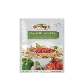 Mrs. Wages Medium Classic Salsa Seasoning Mix, .8 Oz Pouches (VALUE PACK of 12)
