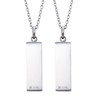 White Clover 4SUP002WH & 4SUP002BK Message Diamond Shell Plate Stainless