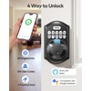 TEEHO TE012W WiFi Smart Lock, Fingerprint Door Lock with Built-in