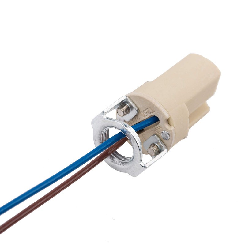 ODETOJOY G9 Base Bulb Socket Ceramic Lamp Holder Halogen Beads