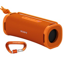 Sony ULT Field 1 Bluetooth Wireless Portable Speaker with Echo Canceling Technology (Orange) Bundle with 12kN Heavy Duty Carabiner with Locking Clip (Orange) (2 Items)