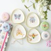 Something Different Wholesale Set of 4 Floral Bug Trinket Dishes