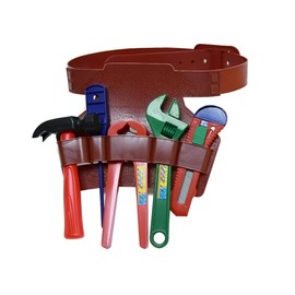 Unibos | Childs Builder Playset Kids | Toy Toolkit | Builder Role Play Set | Kids Pretend Play | Construction Tool Set Fancy Dress | Hard Hat, Tool Belt with Tools | 7 Pcs