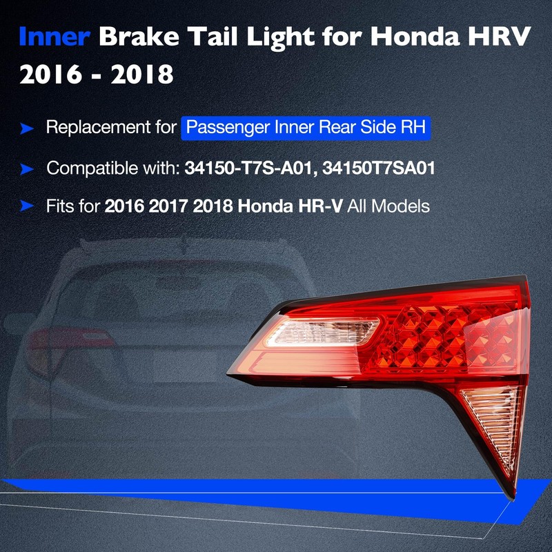 Misakomo Inner Tail Light for Honda HRV 2016 2017 2018