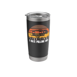 Camping I Hate Pulling Out Retro Hiking Funny Stainless Steel Insulated Tumbler