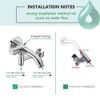 MENGDIYA Solid Metal Shower Arm Diverter with Handshower Mount for