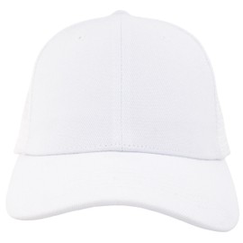 KFQHBQ M,L,XL,XXL Classic Snapback Trucker Hat Men Women，Casual Dad Running Workouts Caps, White, X-Large-XX-Large