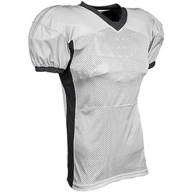 CHAMPRO Men's Standard Adult Blitz Football Jersey, White, Black