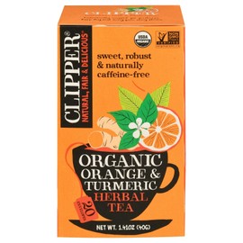 Clipper Organic Orange Turmeric Tea 1.41 oz (Pack of 6)