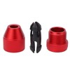 Adjustable Drill Stop Collar Aluminum Alloy Red Anti Slip Nylon