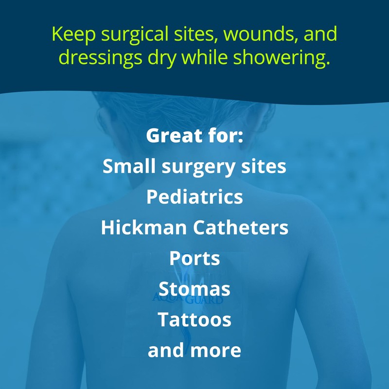 5" x 5" AquaGuard PICC Line Cover Moisture Barrier