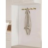 Goo-Ki 1 Pack Champagne Bronze Coat Rack Wall Mount Heavy