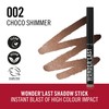 Rimmel London Wonder'Last 002 Choco Shimmer Eyeshadow Pencil, Vibrant and