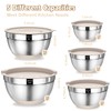 Umite Chef Mixing Bowls with Airtight Lids Set, 8PCS Stainless