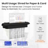 Mini Paper Shredder Without Basket,VidaTeco 7-Sheet Strip Cut Shredder for