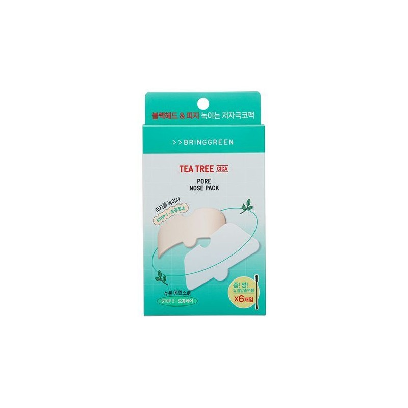 BRINGGREEN Tea Tree Cica Pore Nose Pack 5P - BRINGGREEN