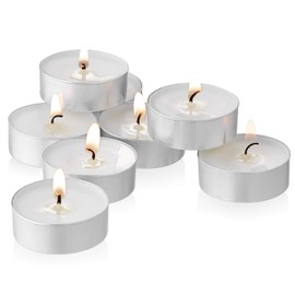 UNBREAKABLE - Tea Light Candles 300 Pack – Unscented Long Lasting 2.5 Hour Burn – White Smokeless Tealights for Decoration, Holiday, Party, Wedding, Home Use