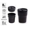 AIMALL 2PCS Compact Car Trash Bin, Mini Garbage Can for