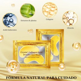 Parches Para Ojos Ojeras Colgeno Oro Arrugas 25 Pares Mixta                                                                                           