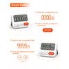 LIORQUE Digital Timer Egg Timer Digital Kitchen Timer with Clock,