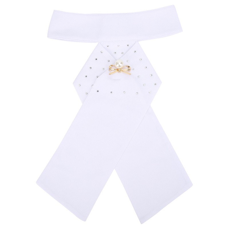 Horse Riding Stock Tie Equestrian Pre Tied Brooch Cotton Adult