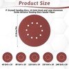 50 Pcs 9-Inch 10-Hole Drywall Sanding Discs Set, 10 Each