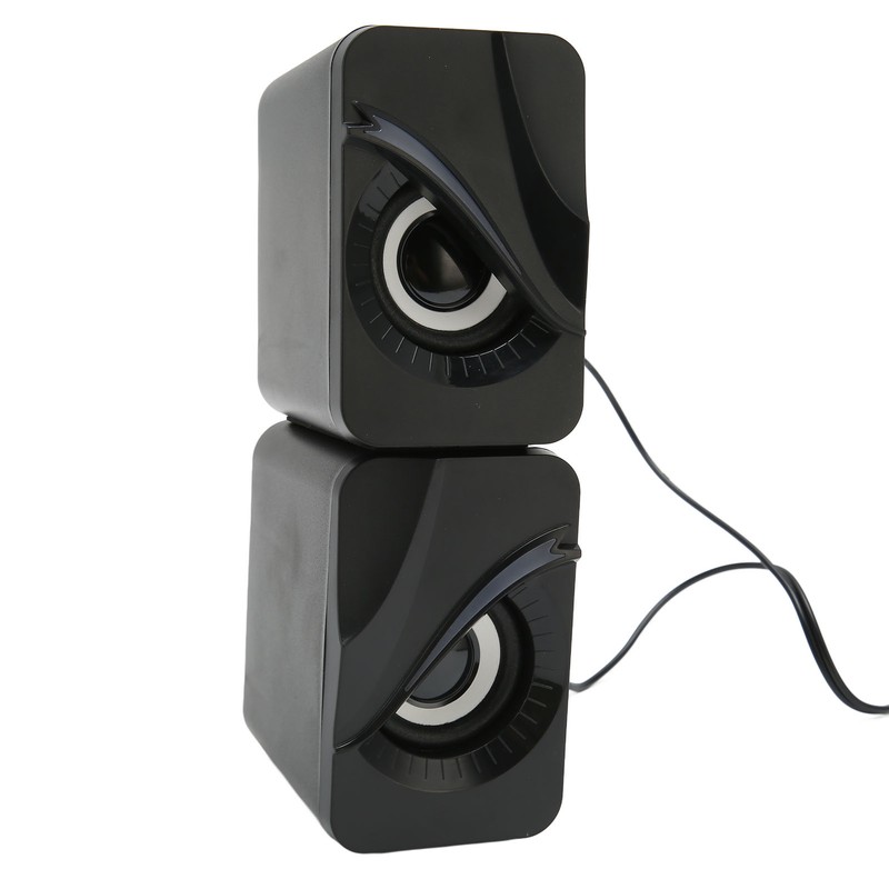 Computer Speaker USB Powered Wired Volume Control Mini Desktop Speaker