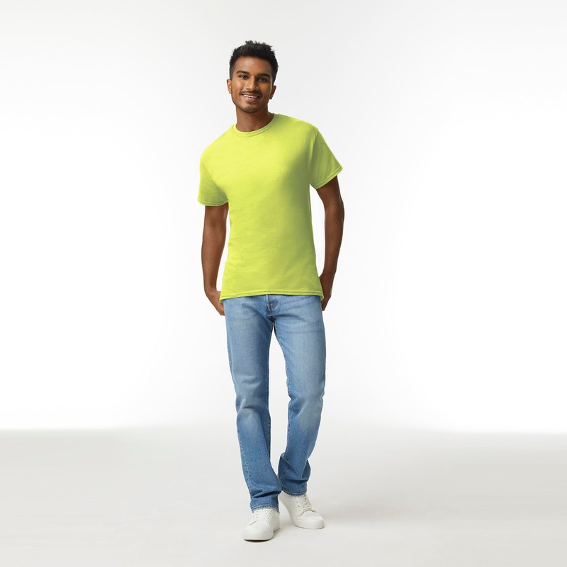 Gildan Adult Ultra Cotton T-Shirt, Style G2000, Multipack, Safety Green