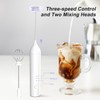ELMWAY Powerful Electric Milk Frother Set, Rechargeable Drink Blender with